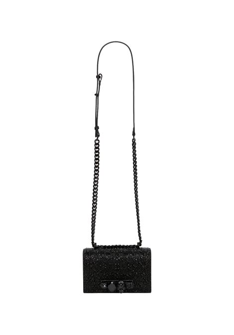 Borsa Mini Biker Jewelled Nera ALEXANDER MCQUEEN | 653134-1BLDA1000
